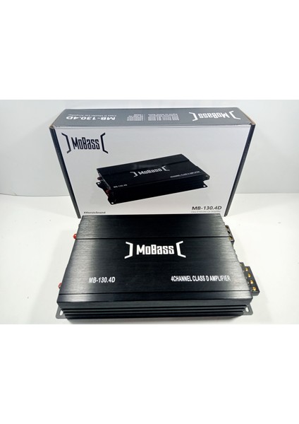 Amfi – 4 x 140 Rms Ses ve Bass Amfisi – Mobass MB-130.4D Dijital Oto Anfi