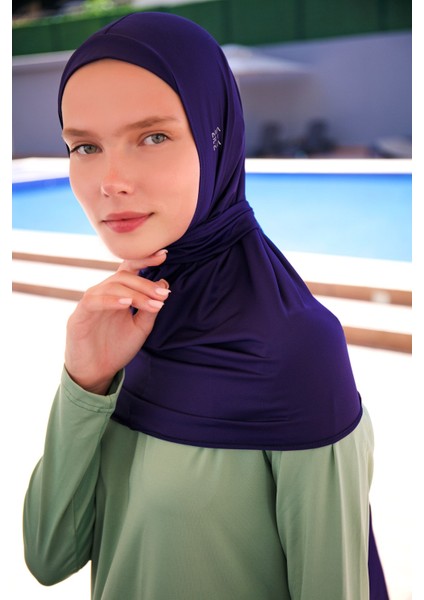 Lacivert Bağlamalı Eşarp Bone B2397 modelleri