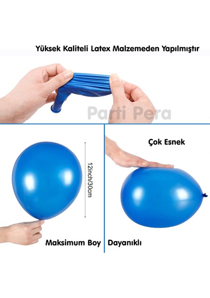 Parti Pera Deniz Kızı Tema Konsept Balon Zinciri Doğum Günü Parti Seti