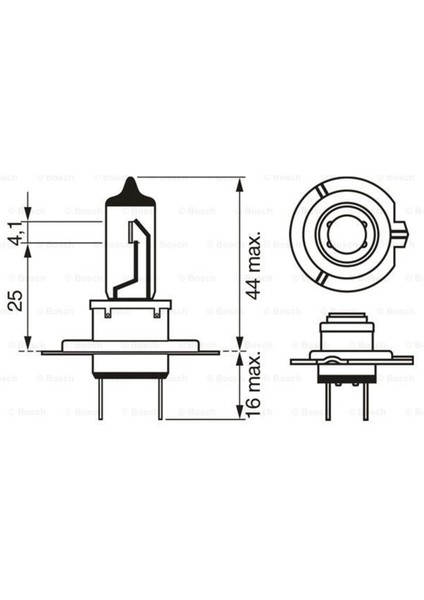 Ampul - Plus 90 - 12 V - H7 - 55 W - PX26D H7