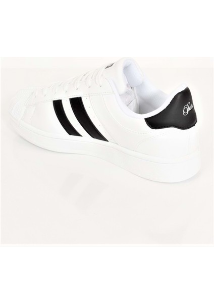 Konfores 1705-28787 Anatomik Tabanlı Süperstar Modeli Sneakers Ayakkabı - NKT01705-BEYAZ Siyah-43 fırsatları