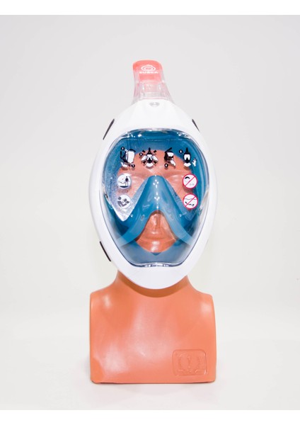 Easybreath Yetişkin Su Altı Keşif Maskesi - Mavi Meridyendukkan Panoramik Görüş