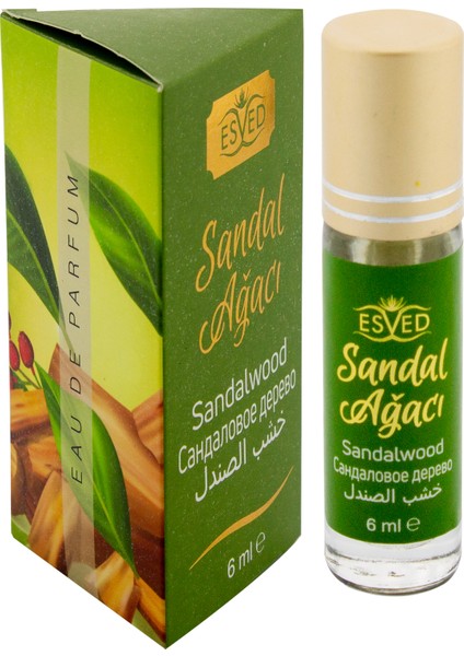 Sandal Ağacı Kokusu Alkolsüz Esans 6'lı Paket 6 ml