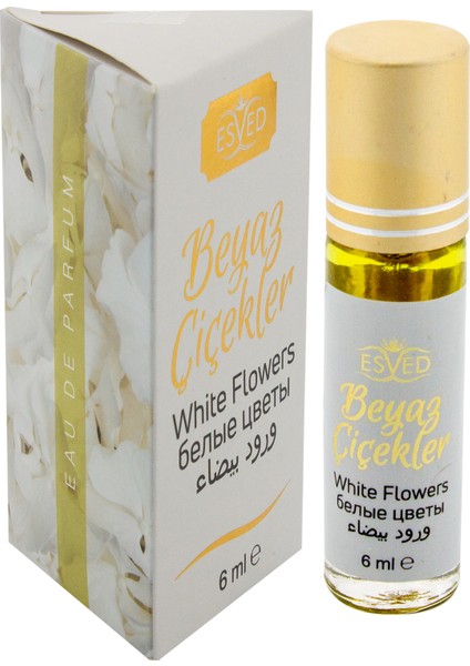 Beyaz Çiçekler Kokusu Alkolsüz Esans 6 ml.