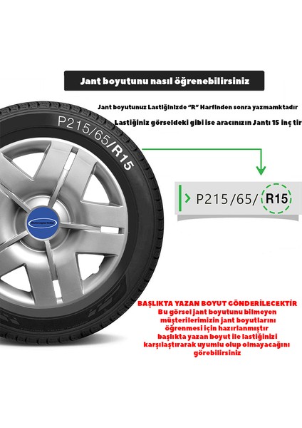 Ford Fiesta Van 13 Inç Jant Kapağı Amblemli Gri 4'lü Takım 102