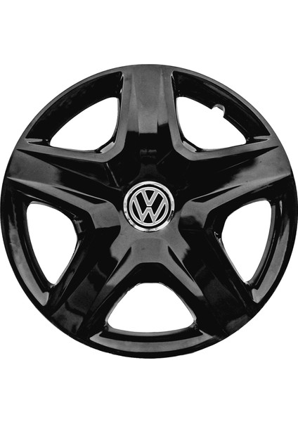Volkswagen Beetle 15 Inç Jant Kapağı Amblemli Piano Black 4'lü Takım 202