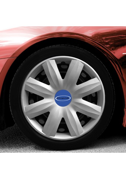 Ford Fiesta 14 Inç Jant Kapağı Amblemli Gri 4'lü Takım 116