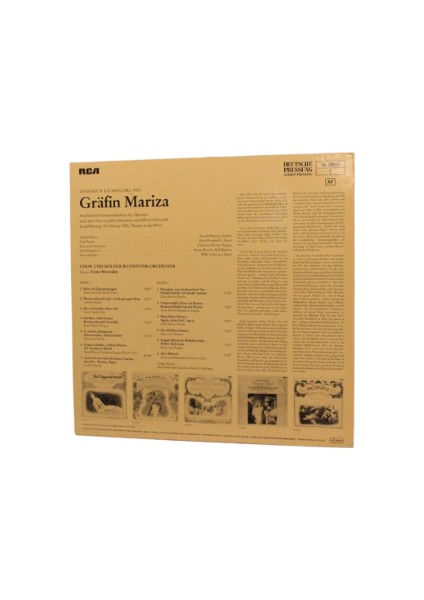 Gräfin Mariza - Franz Marszalek Gretel Hartung Lp