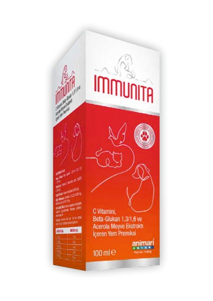 Immunita 100 ml Kedi ve Köpekler Için