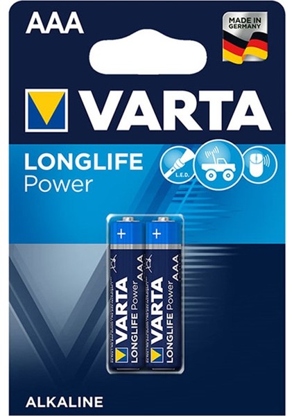 Longlıfe Power Alkalin Aaa Ince Kalem Pil 2li Paket