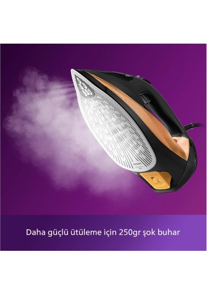 DST7040/80 Azur Buharlı Ütü Siyah/gold
