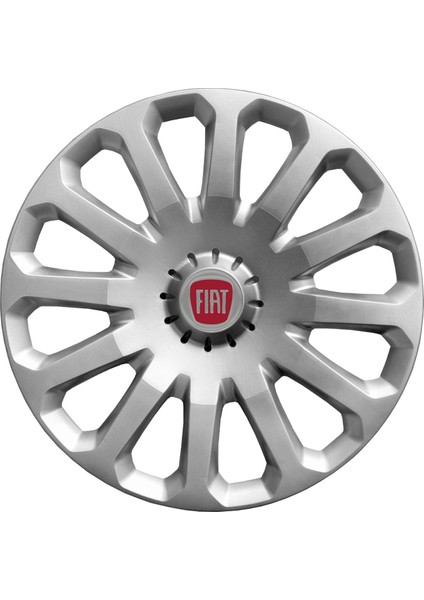 Fiat Fiorino 15 Inç Jant Kapağı Amblemli Gri 4 Adet 1 Takım 121