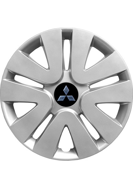 Mitsubishi Carisma 14 Inç Uyumlu Jant Kapağı Amblemli Gri 4'lü Takım 105