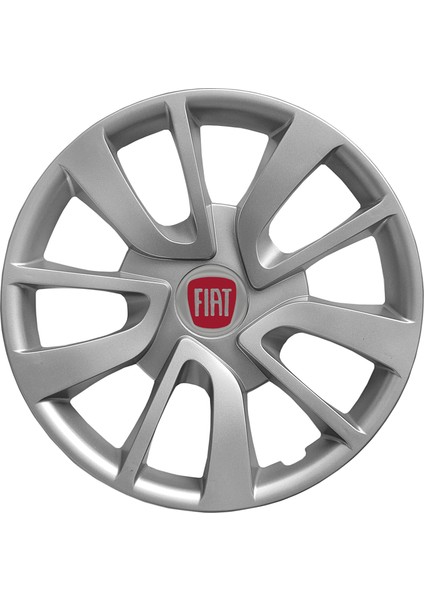 Fiat Idea 15 Inç Jant Kapağı Amblemli Gri 4 Adet 1 Takım 101