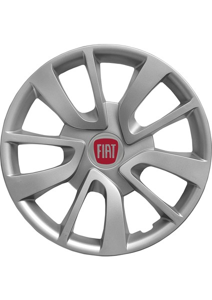 Fiat Fiorino 15 Inç Jant Kapağı Amblemli Gri 4 Adet 1 Takım 101