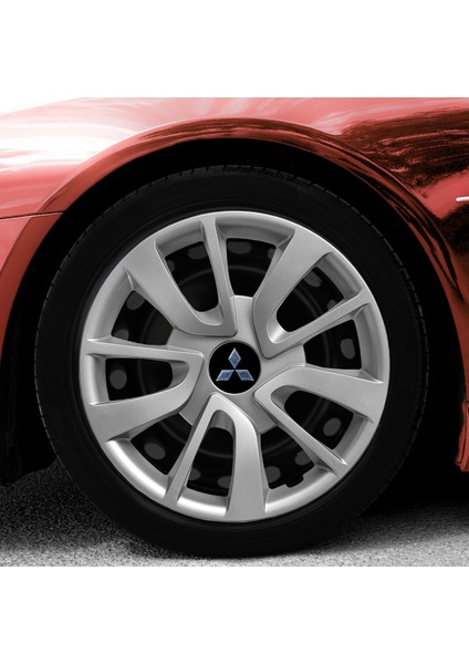 Mitsubishi Carisma 15 Inç Jant Kapağı Amblemli Gri 4 Adet 1 Takım 101
