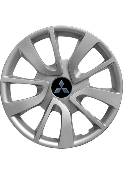 Mitsubishi Carisma 15 Inç Jant Kapağı Amblemli Gri 4 Adet 1 Takım 101