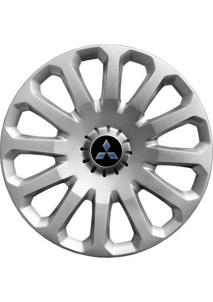 Mitsubishi Colt 15 Inç Jant Kapağı Amblemli Gri 4 Adet 1 Takım 121