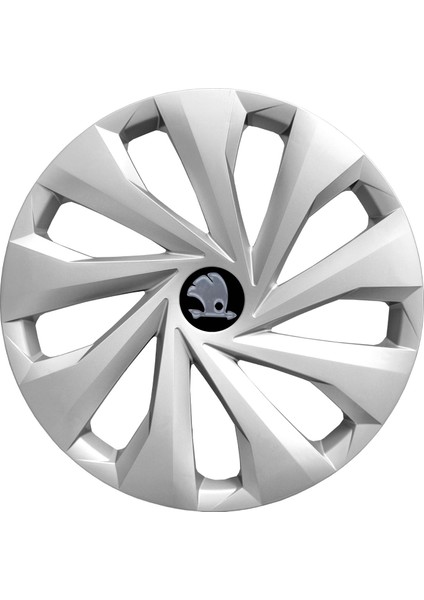 Skoda Fabia 14 Inç Jant Kapağı Amblemli Gri 4 Adet 1 Takım 129