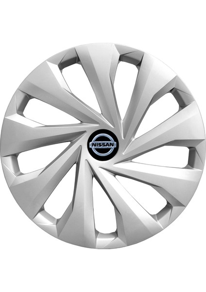 Nissan Altima 15 Inç Uyumlu Jant Kapağı Amblemli Gri 4'lü Takım 130