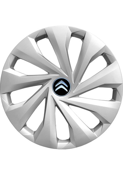 Citroen Ami 14 Inç Jant Kapağı Amblemli Gri 4 Adet 1 Takım 129