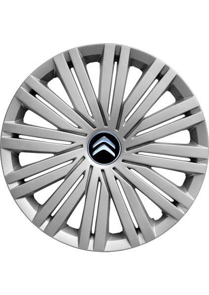 Citroen Ami 14 Inç Jant Kapağı Amblemli Gri 4 Adet 1 Takım 125