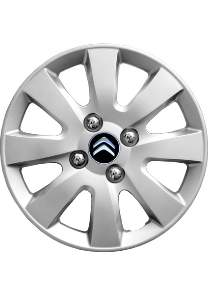 Citroen Ami 14 Inç Jant Kapağı Amblemli Gri 4 Adet 1 Takım 137