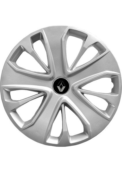 Renault Megane 3 15 Inç Jant Kapağı Amblemli Gri 4 Adet 1 Takım 138