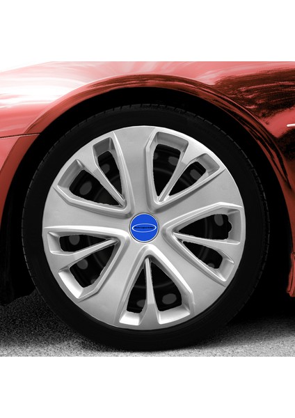 Ford Connect 15 Inç Uyumlu Jant Kapağı Amblemli Gri 4 Adet 1 Takım 138