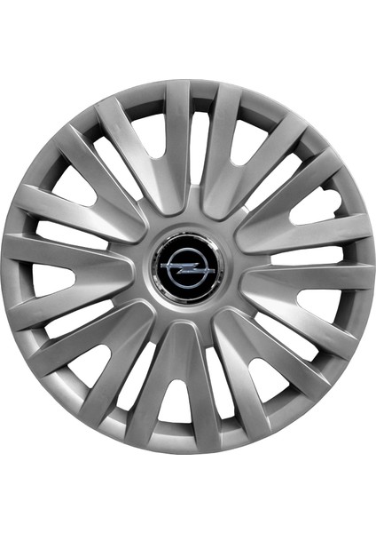 Opel Corsa B 14 Inç Uyumlu Jant Kapağı Amblemli Gri 4 Adet 1 Takım 123