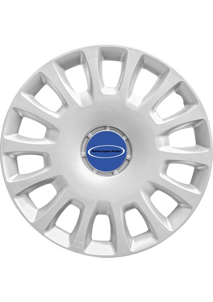 Ford Fiesta 14 Inç Uyumlu Jant Kapağı Amblemli Gri 4 Adet 1 Takım 144
