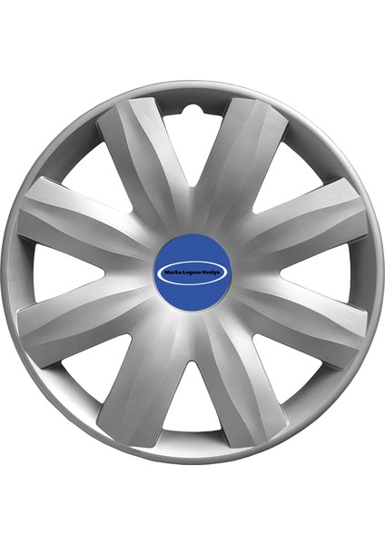 Ford Fiesta Van 14 Inç Jant Kapağı Amblemli Gri 4'lü Set 116