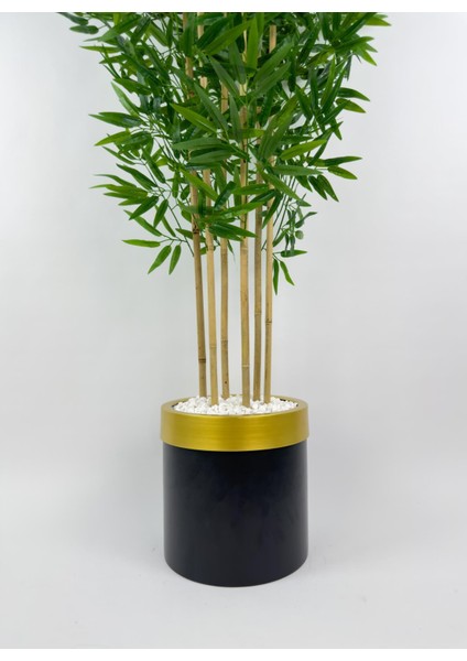 Yapay Bambu Ağacı 170CM Siyah Metal Saksıda Gold fiyatları