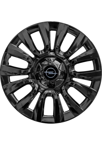 Opel Astra J 15 Inç Jant Kapağı Amblemli Piano Black 4'lü Set 206