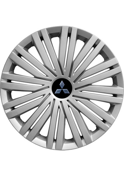 Mitsubishi L300 14 Inç Jant Kapağı Amblemli Gri 4'lü Set 125
