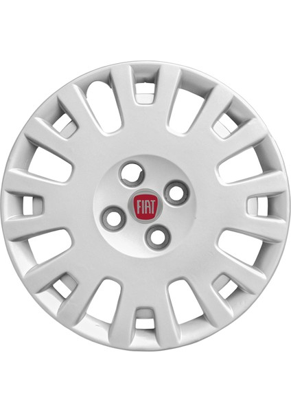 Fiat Fiorino 15 Inç Uyumlu Jant Kapağı Amblemli Gri 4 Adet 1 Takım 147