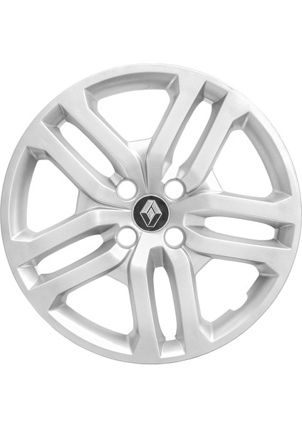 Renault Clio 4 16 Inç Jant Kapağı Amblemli Gri 4'lü Takım 149