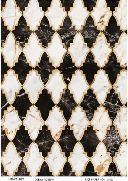 Pirinç Dekopaj Kağıdı NO:DHE07- 29X42CM