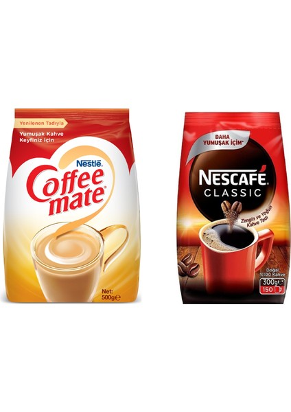 Coffee Mate Kahve Kreması 500 gr +Nescafe Classic 300 gr