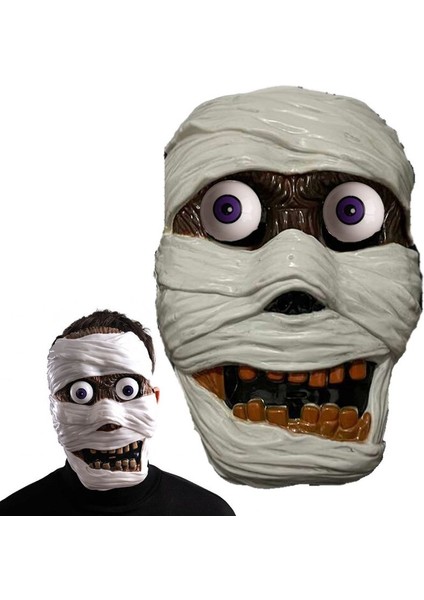 Halloween Oynar Göz Plastik Mumya Maskesi 1 Adet