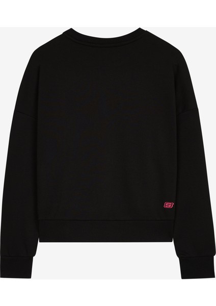 W Essential Crew Neck Sweatshirt Kadın Siyah Sweatshirt S232241-001