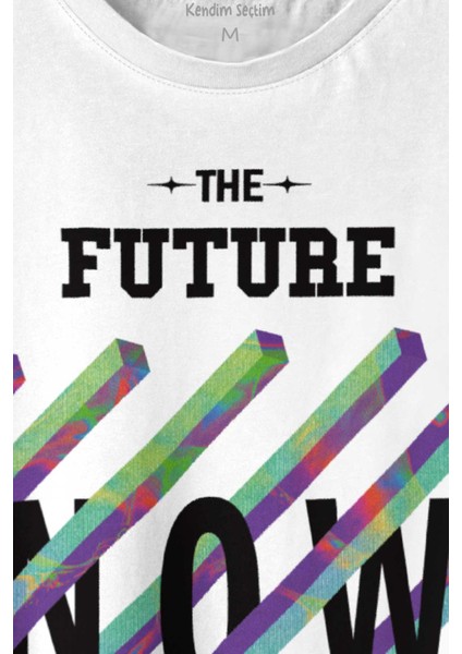 Future Is Now Colorful Gelecek Şimdi Renkli Desen Yazı fiyatları