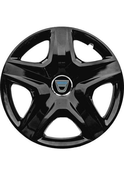 Dacia Duster 16 Inç Uyumlu Jant Kapağı Amblemli Piano Black 4 Adet 1 Takım 203