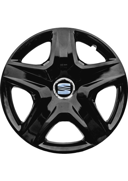 Seat Ibiza 16 Inç Uyumlu Jant Kapağı Amblemli Piano Black 4 Adet 1 Takım 203 fiyatları