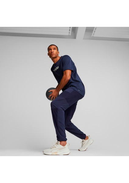 Fit Hybrid Polar Fleece Woven Erkek Lacivert Eşofman Altı modelleri