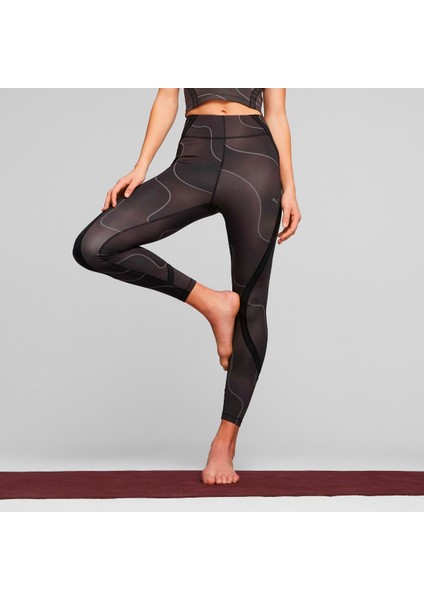 Studio Ultrabare Aop High Waist 7/8 Kadın Siyah Tayt
