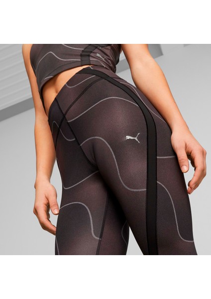 Studio Ultrabare Aop High Waist 7/8 Kadın Siyah Tayt