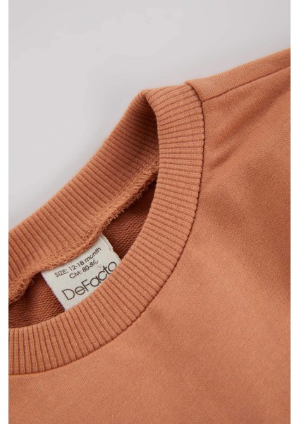 Kız Bebek Bisiklet Yaka Sweatshirt A9915A523AU