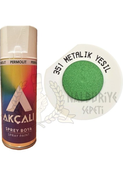 Sprey Boya Metalik Yeşil (Simli) 400 ml - 351