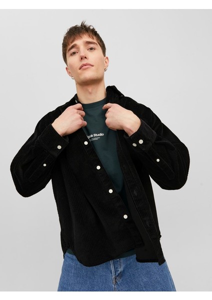 Oversize Siyah Erkek Gömlek 12239321 fiyatları